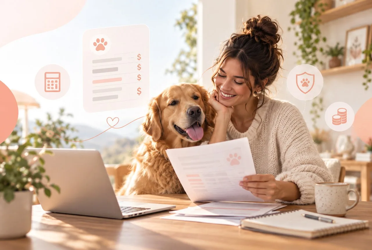 Pet owner comparing options for cheap pet insurance quotes